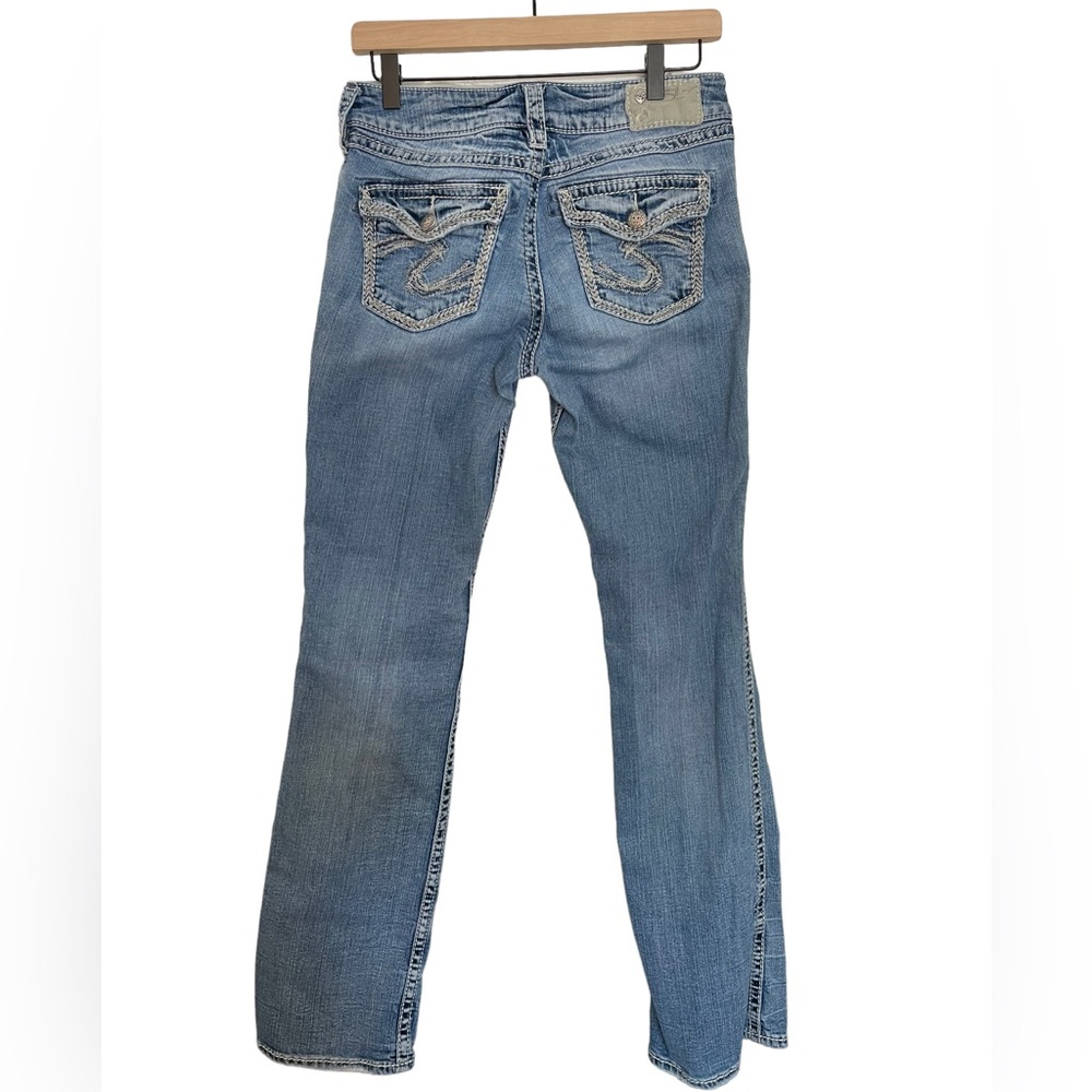 Women’s Silver Suki Flap 17 Light Wash Jeans, Size 29/33